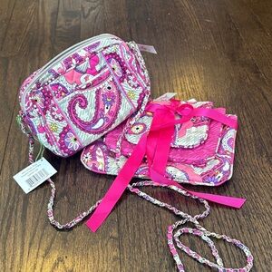 Vera Bradley Quilted Women's Clutch and Cosmetic Pouches
